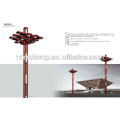 China hizo, alta calidad, nuevo diseño, postes galvanizados para la iluminación
